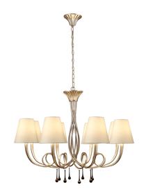 Paola Silver-Cream Ceiling Lights Mantra Contemporary Ceiling Lights